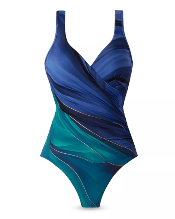Miraclesuit Maldiva It's A Wrap One Piece Swimsuit MSRP $196