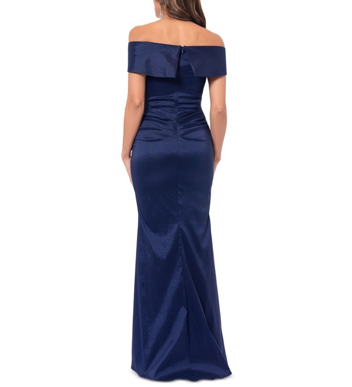 XSCAPE Women's Taffeta Off-The-Shoulder Sweetheart Gown MSRP $299