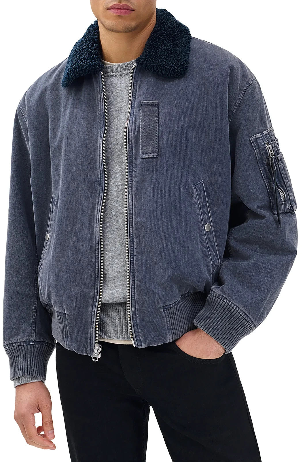 rag & bone Denim B15 Bomber Jacket MSRP $698