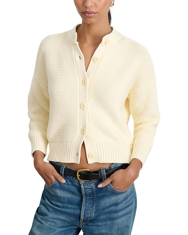 Alex Mill Nico Crewneck Cotton Cardigan MSRP $165