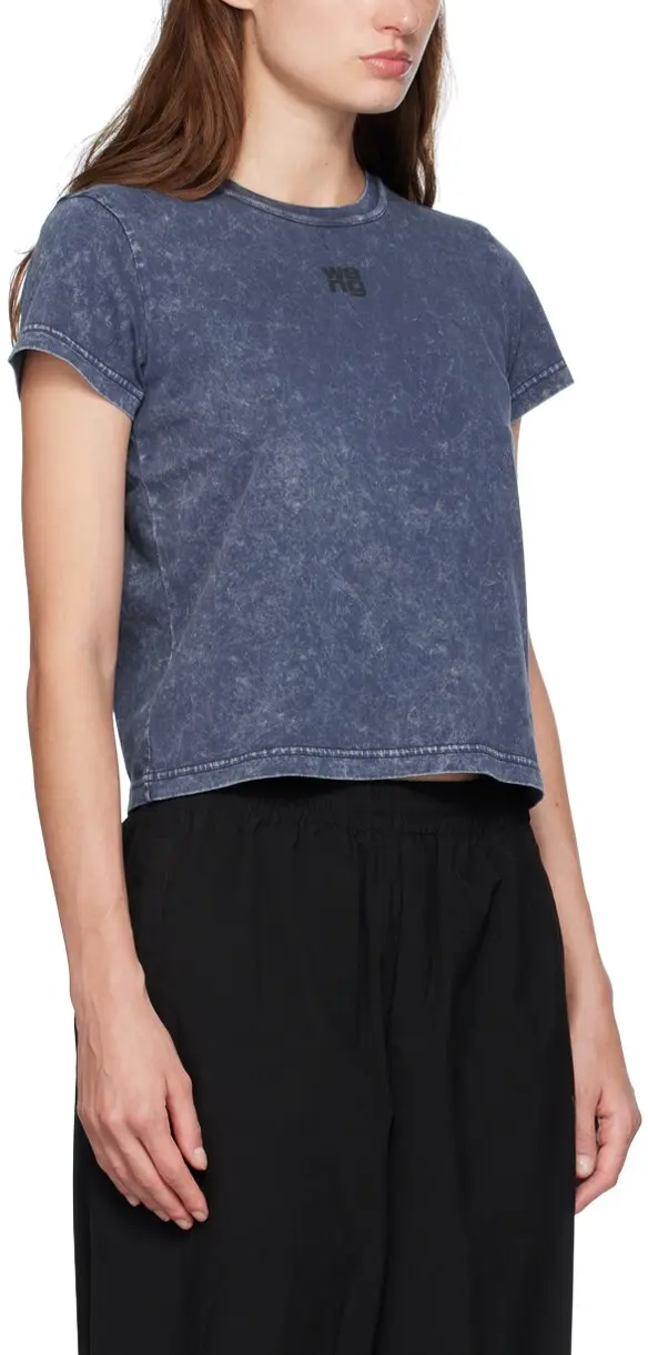 Alexander Wang Women's Puff Logo Shrunken Tee MSRP $150