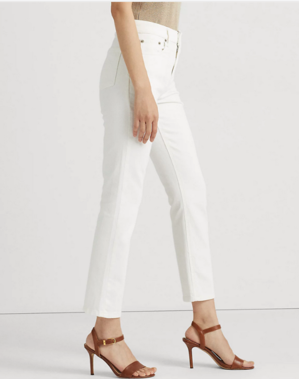 Lauren Ralph Lauren High-Rise Straight Ankle Jeans
