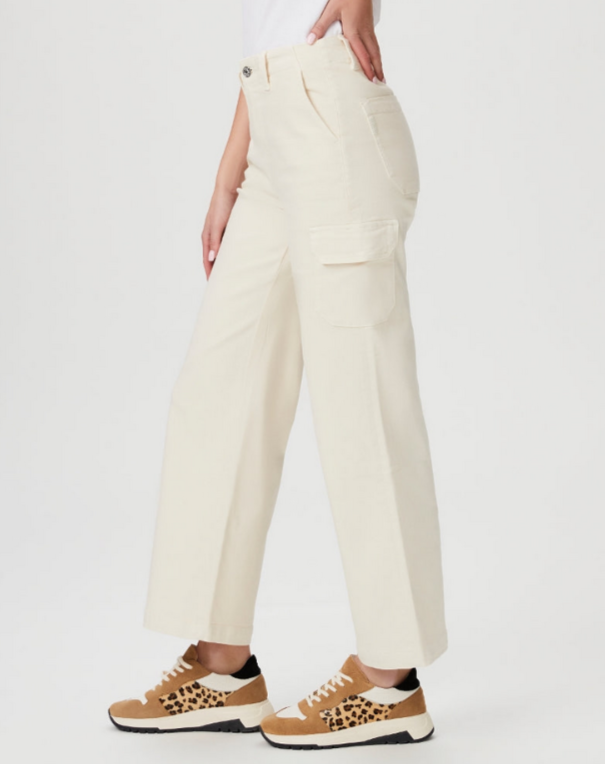 PAIGE Carly Wide Leg Cargo Pants MSRP $239