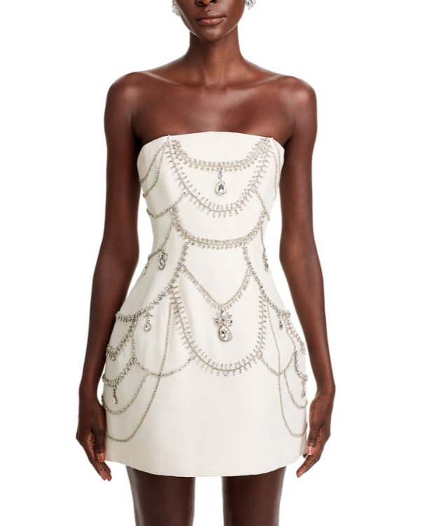 SIMKHAI Arta Bustier Mini Dress MSRP $745