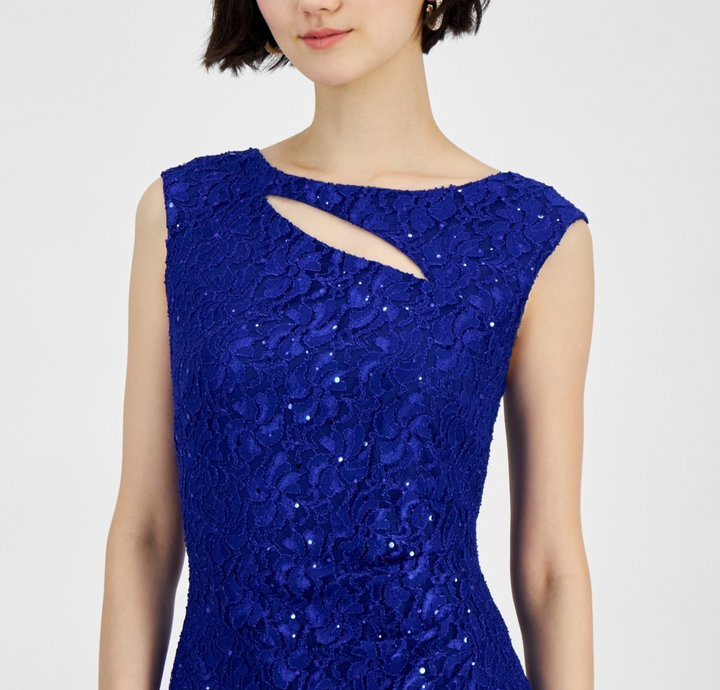 Connected Women's Lace Cutout Gown MSRP $109