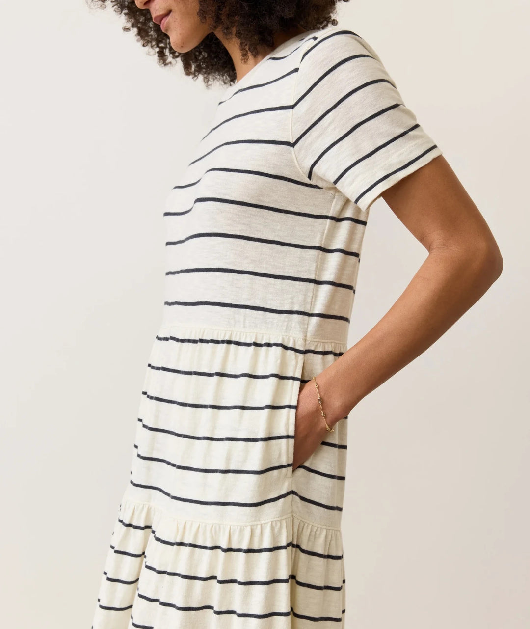 Marine Layer Tiered MIDI Dress MSRP $108