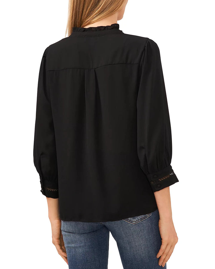 CeCe Pintucked Button Front Top MSRP $89
