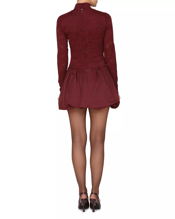 Avec Les Filles Bubble Hem Mini Dress MSRP $148