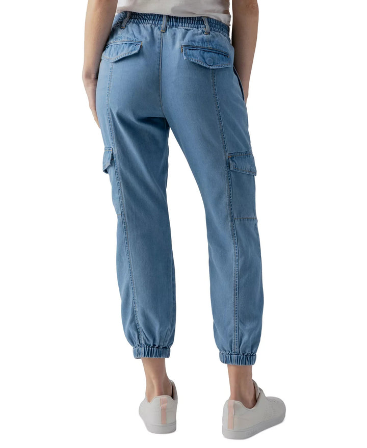Sanctuary Women's Relaxed Rebel High-Rise Cargo Pants  MSRP $129