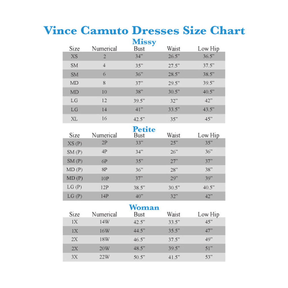Vince Camuto Shine Crewneck Back Keyhole Sleeveless Dress MSRP $89