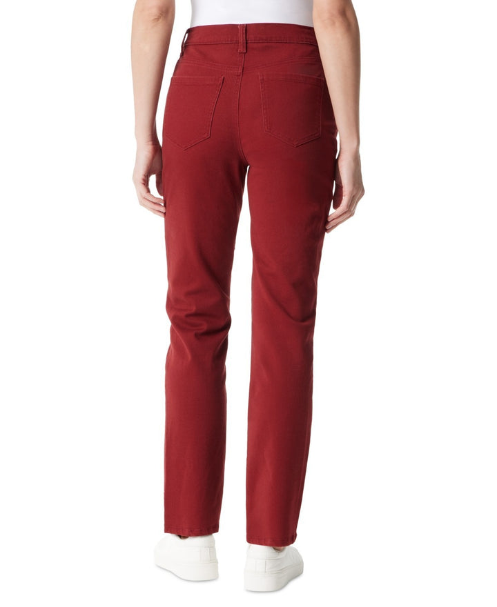 Gloria Vanderbilt Women's Amanda Colored Twill Straight-Leg Jeans MSRP $50