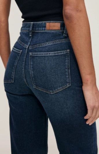 DL1961 Karmine Refined Wide Leg Sculp System High Rise Jeans MSRP $229