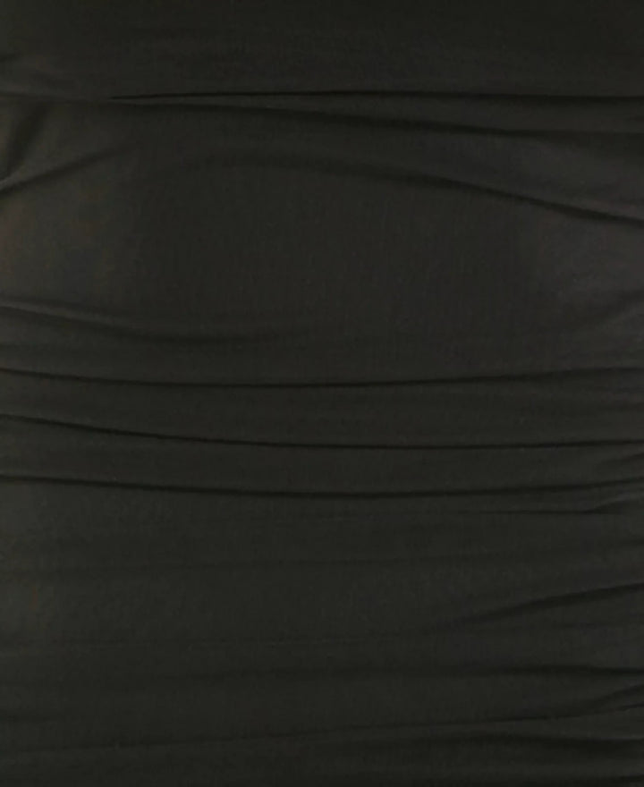City Studios Juniors' Asymmetric-Neck Ruched Mesh Dress MSRP $59