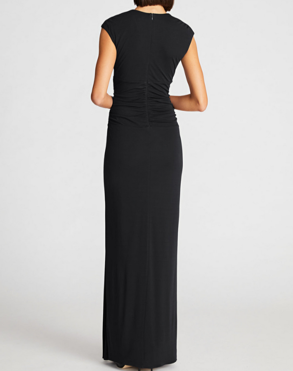 HALSTON Giovanna Ruched Gown MSRP $575