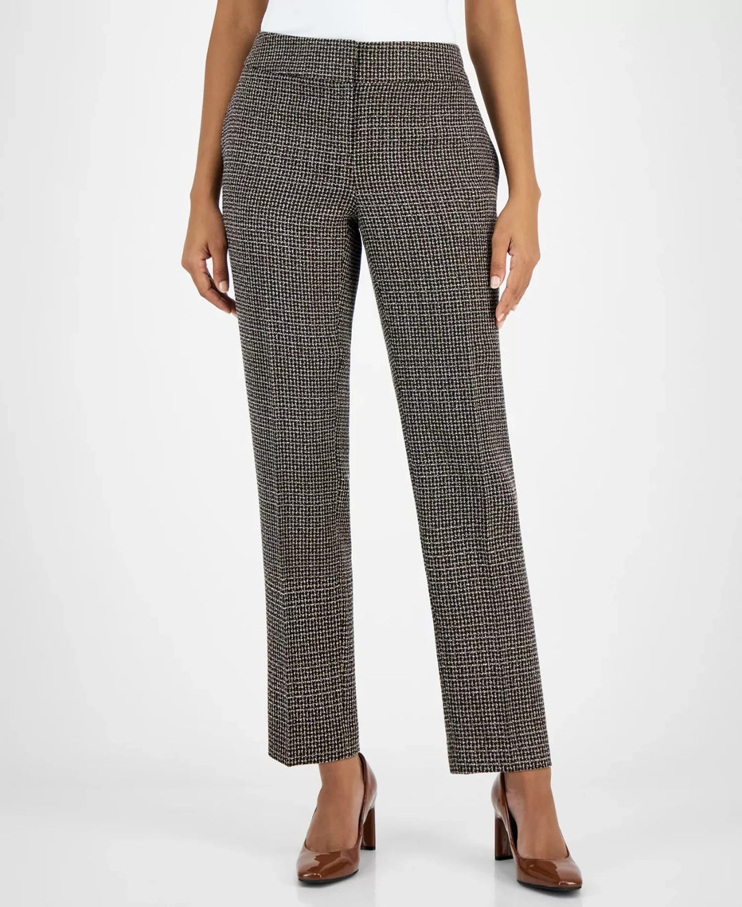 Kasper Women's Tweed Slim-Leg Pants MSRP $89