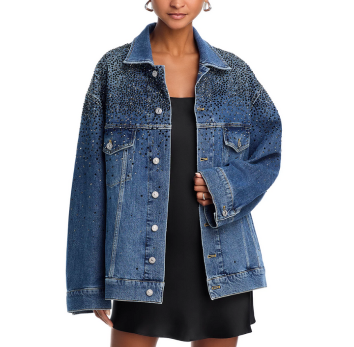 7 For All Mankind Oli Denim Trucker Jacket MSRP $498