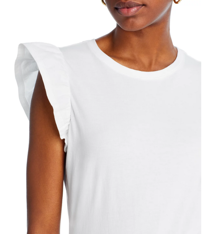 PAIGE Erissa Flutter Sleeve Tee MSRP $109