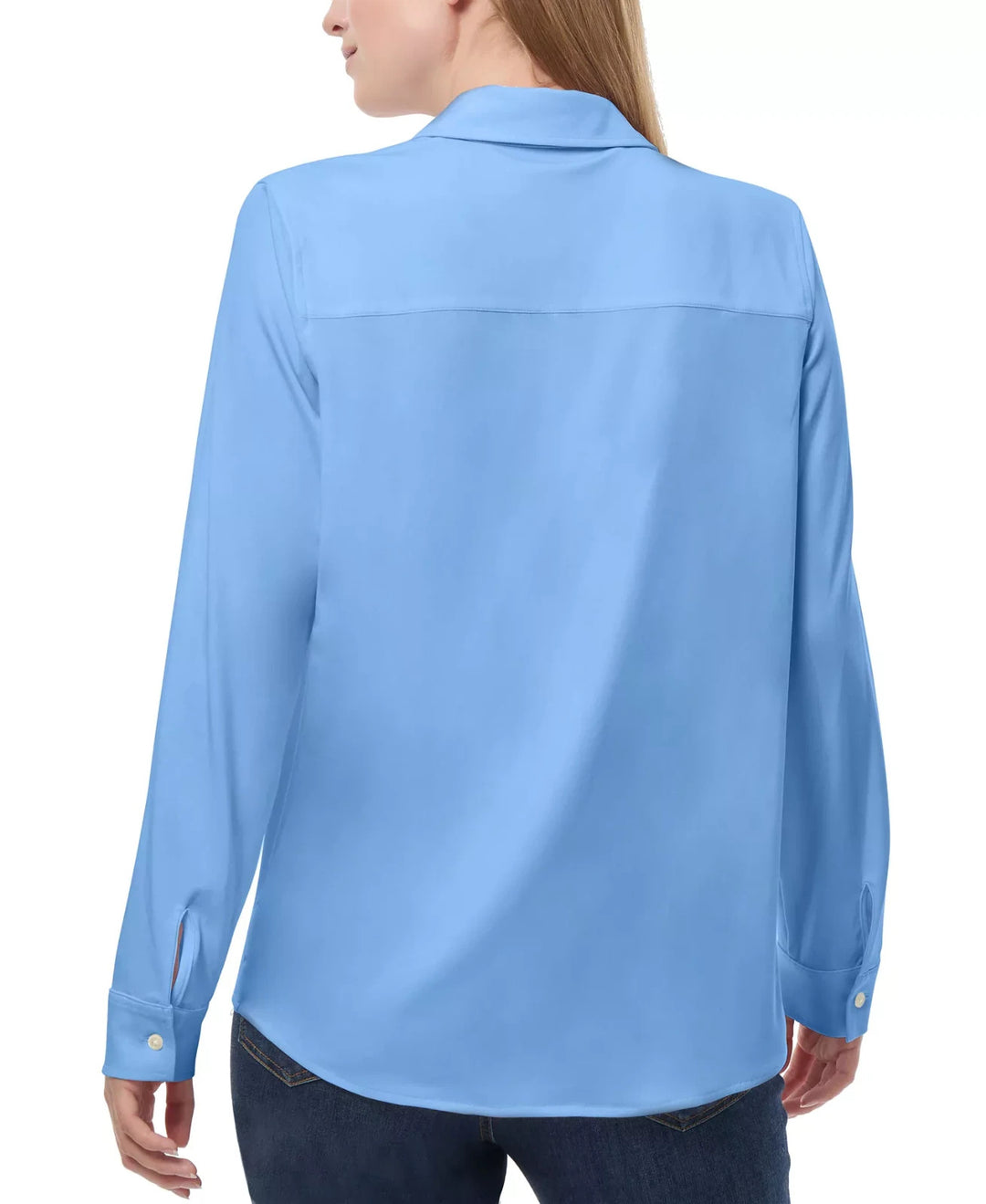 Jones New York Petite Collared Button-Front Shirt MSRP $79.50