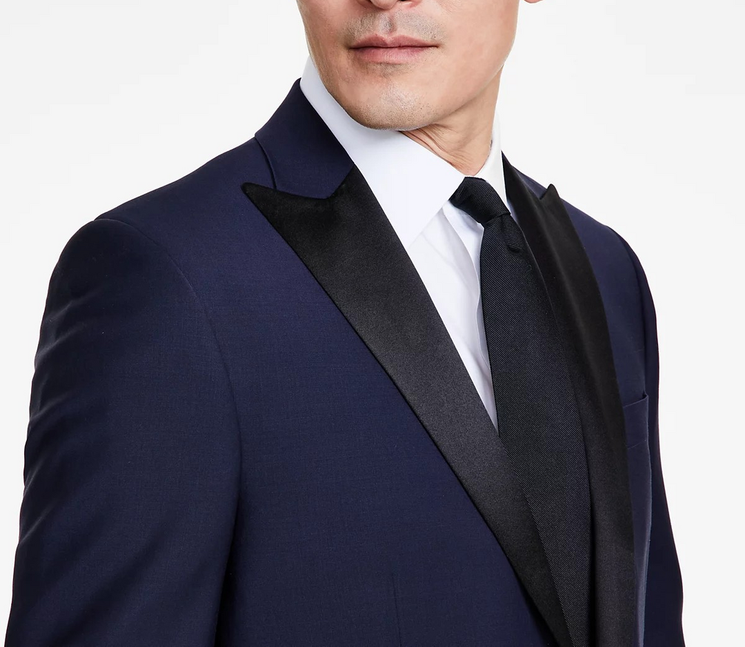 B By Brooks Brothers Men's Classic-Fit Stretch Tuxedo Suit Jacket MSRP $495