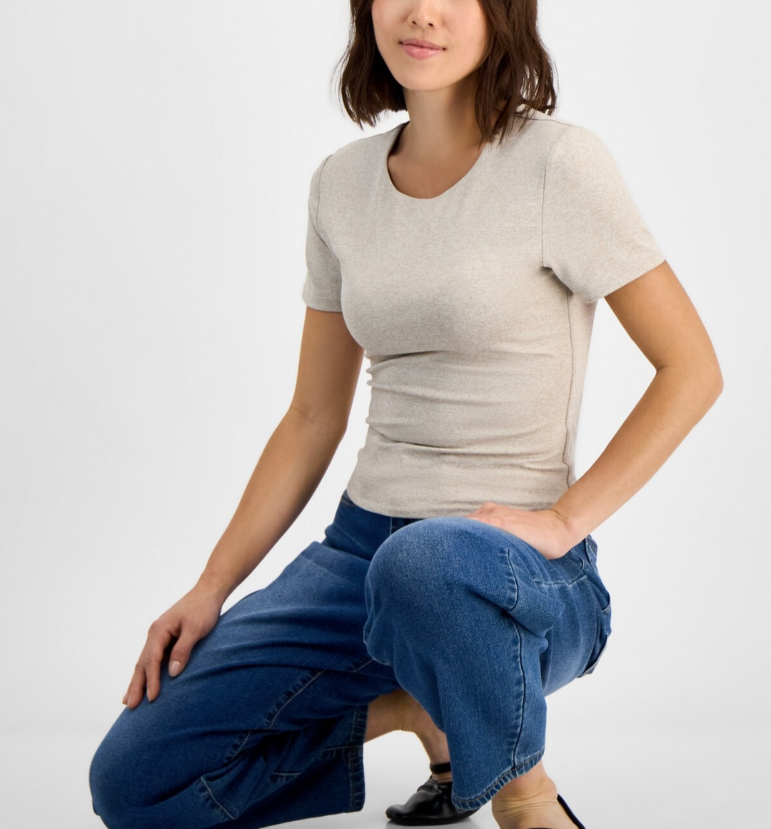 And Now This Petite Short-Sleeve Crewneck Top MSRP $24