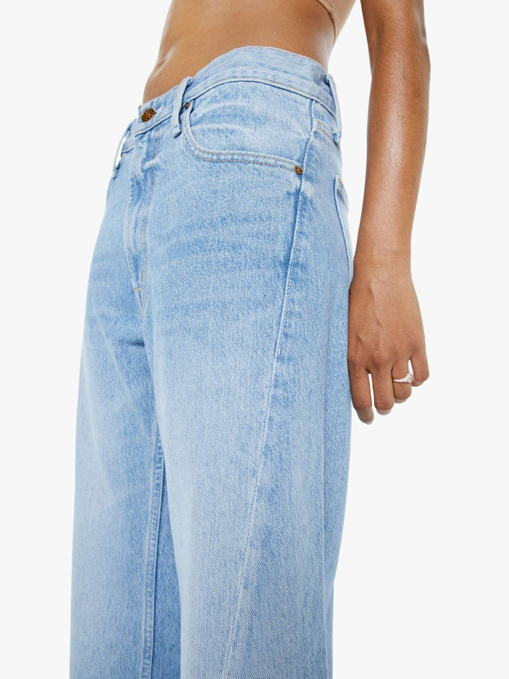 MOTHER Lil Lemon Twist High Rise Wide Leg Jeans MSRP $258