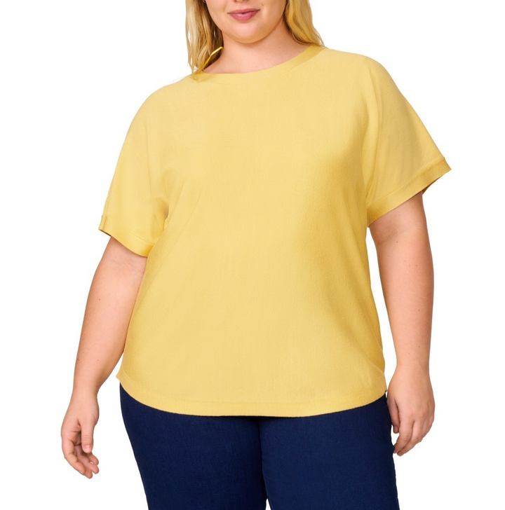 Melissa Paige Plus Size Button-Back Dolman-Sleeve Sweater MSRP $51.50