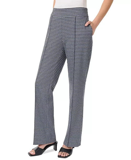 Jones New York Petite Printed Pull-On Seamed Wide-Leg Trousers MSRP $79
