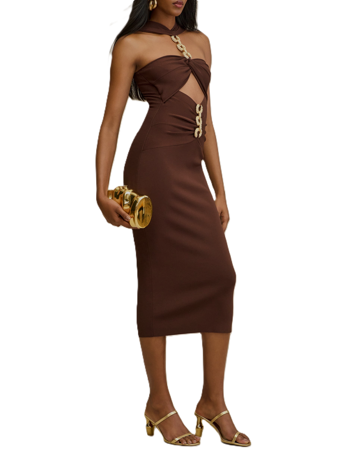 Cult Gaia Cristos Knit Dress MSRP $598