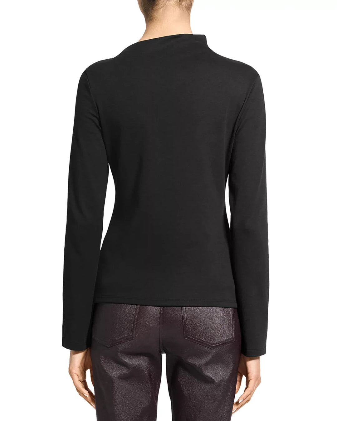 Theory Slash Neck Twist Shoulder Top MSRP $195