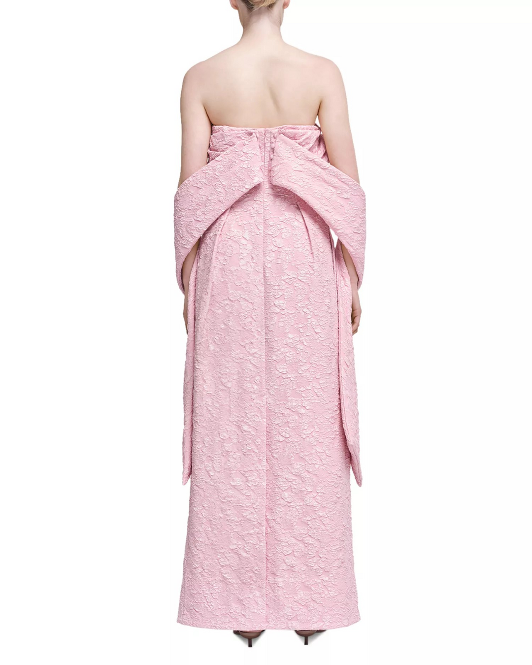 SIMKHAI Ariana Draped Cape Gown MSRP $1195