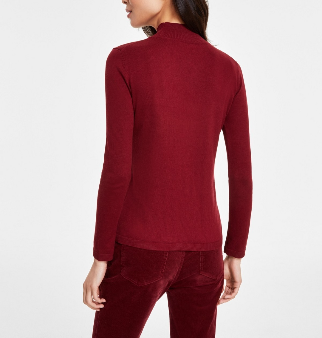 Jones New York Women's Long Sleeve Mock Neck Sweater MSRP $79.50