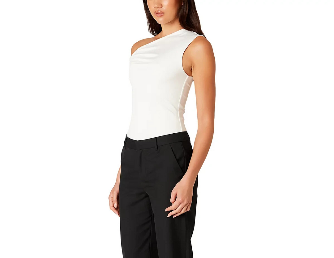 NIA Fraise Asymmetric One Shoulder Top MSRP $50