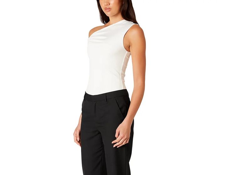 NIA Fraise Asymmetric One Shoulder Top MSRP $50