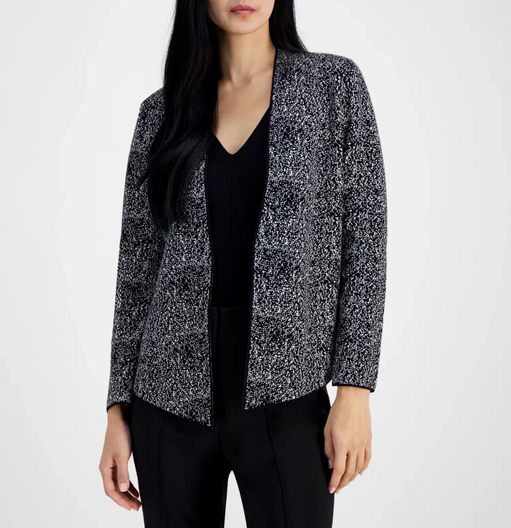 Anne Klein Women's Fitted Open-Front Cardigan MSRP $119