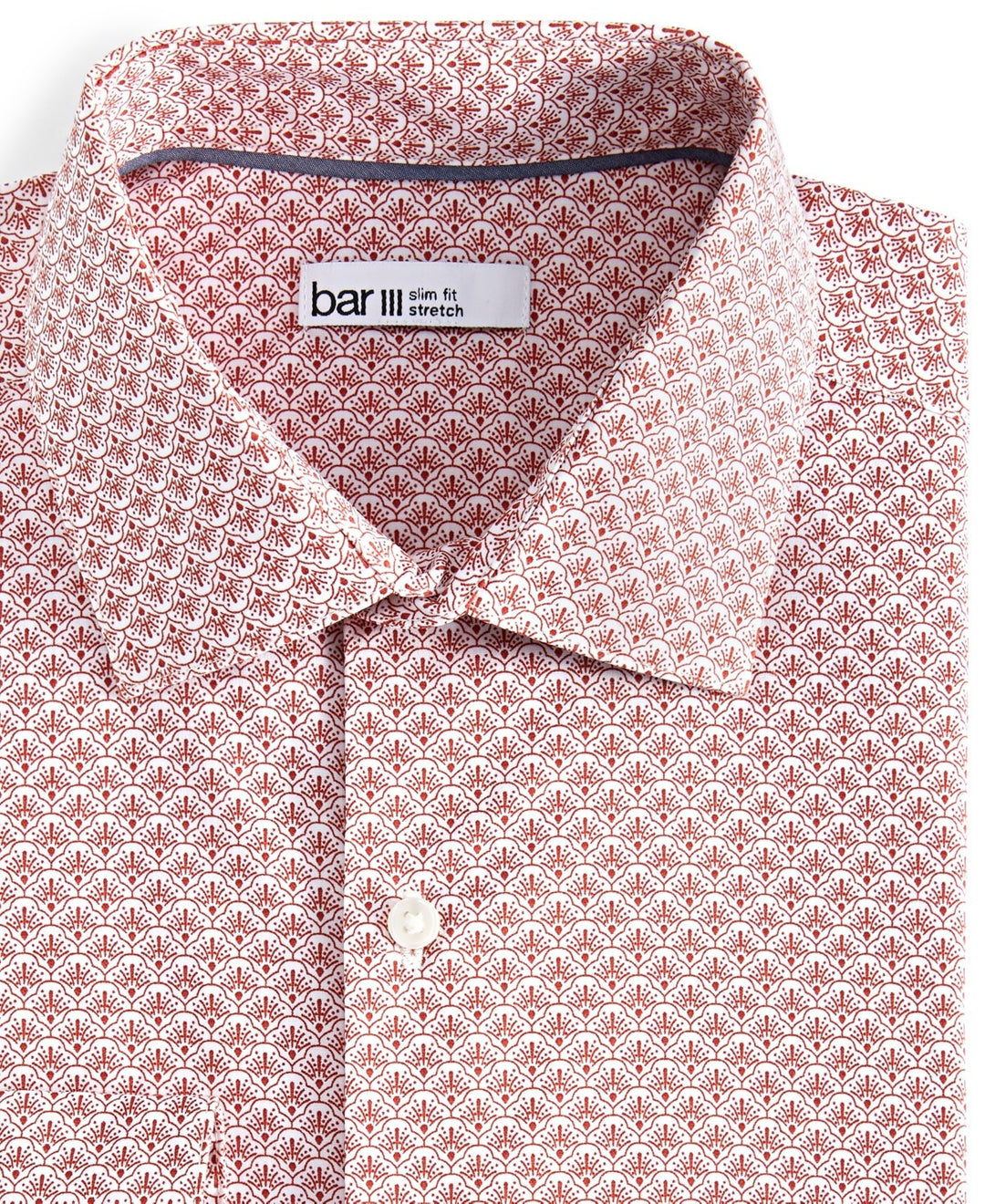 Bar III MEN SPS ALINA Print Slim Fit Dress Shirt MSRP $70