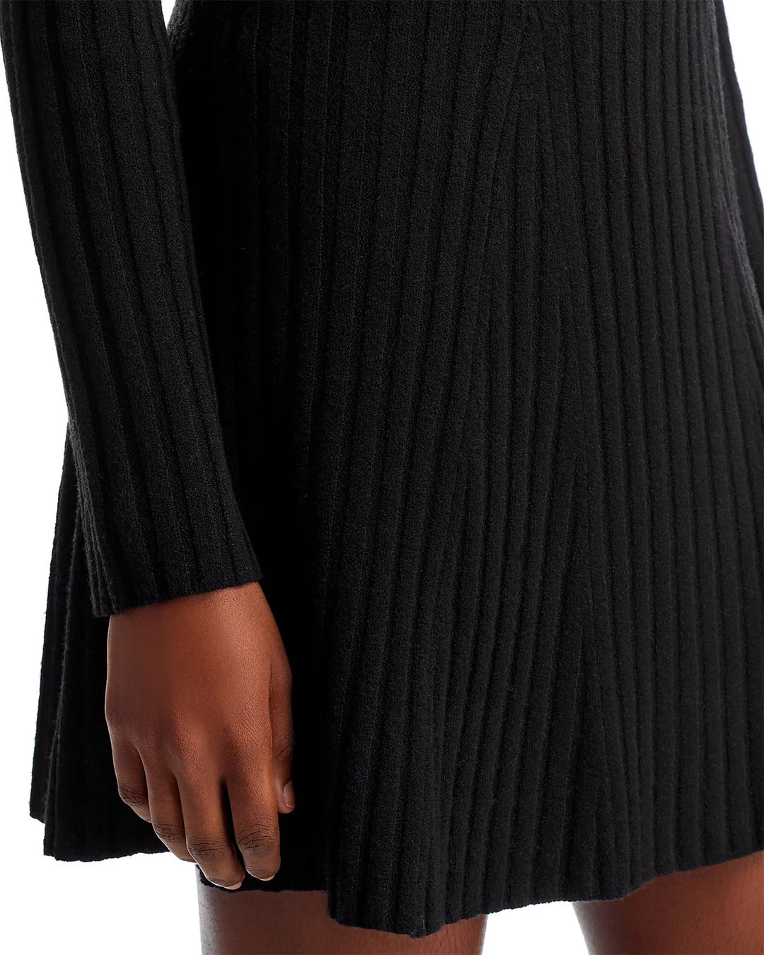 FRENCH CONNECTION Vhari Ribbed Button Up Mini Dress MSRP $118
