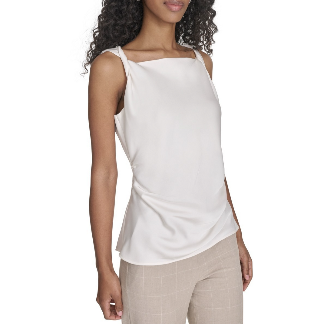 Calvin Klein Women's Twisted-Strap Sleeveless Top MSRP $64
