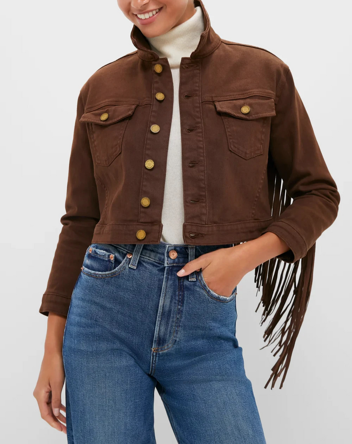 L'AGENCE Koda Fringe Jacket MSRP $445