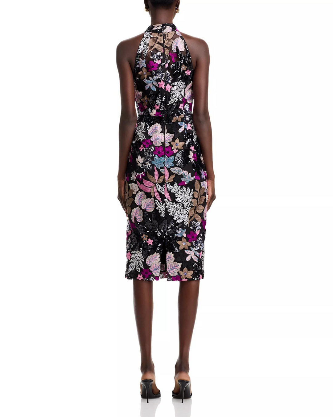 Elie Tahari the Aldana Sequin MIDI Dress MSRP $495