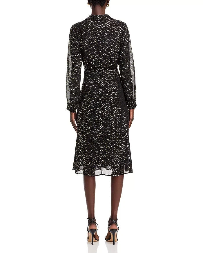 KOKO + MASON V-Neck Metallic Dress MSRP $98