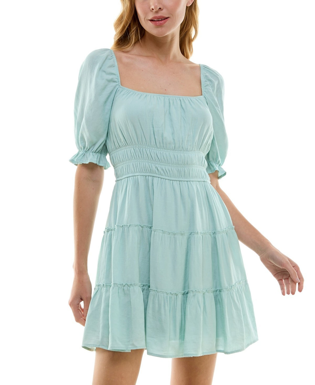 Trixxi Juniors' Tiered Fit & Flare Dress MSRP $49