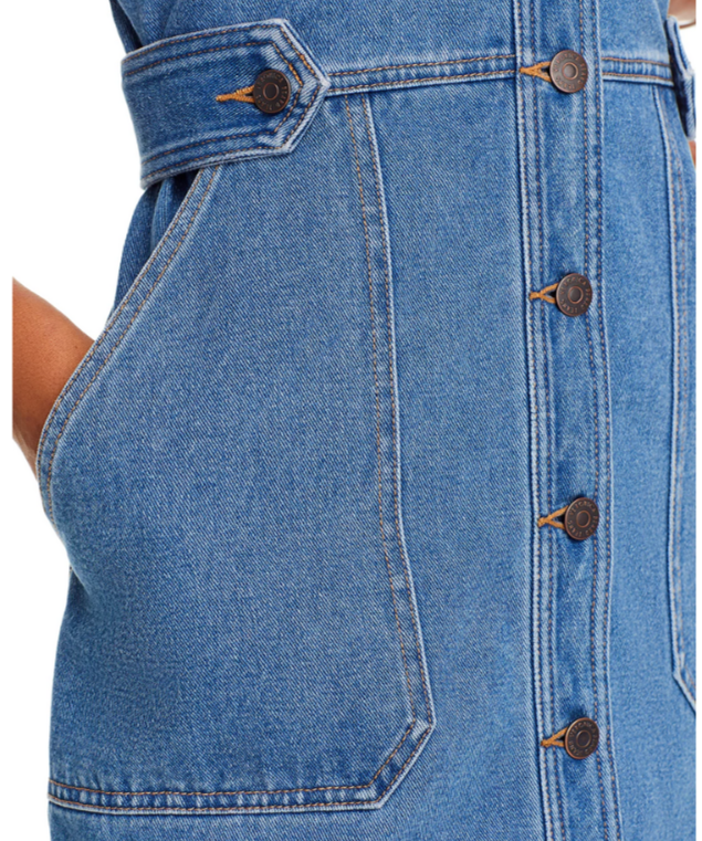 Veronica Beard Jax Denim Dress MSRP $398