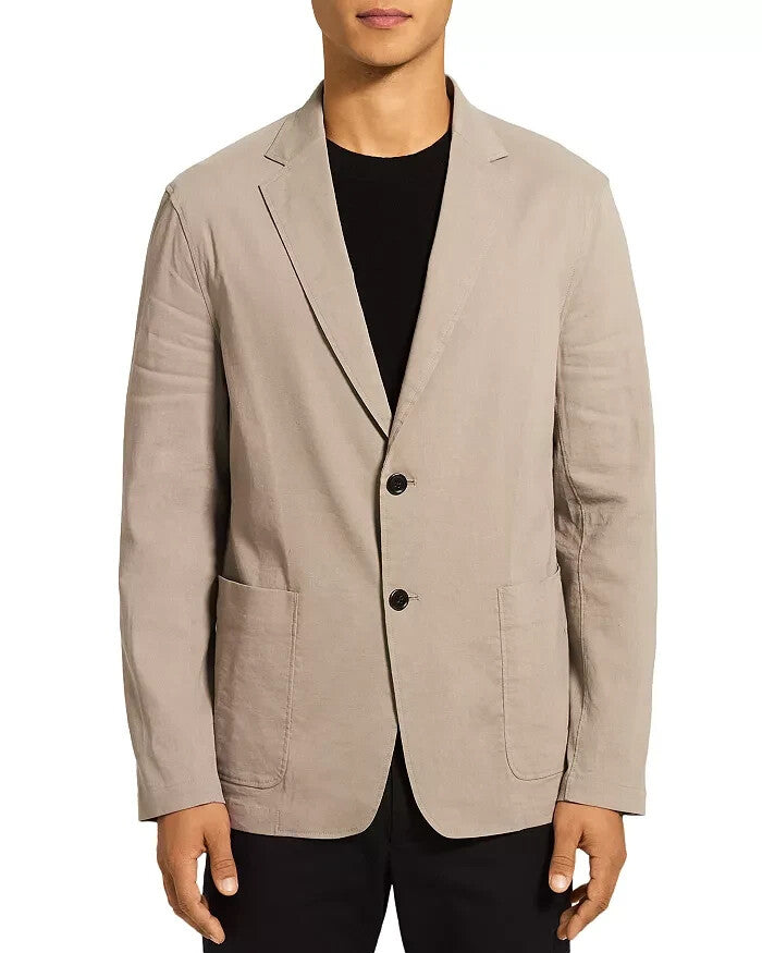 Theory Clinton Eco Crunch Stretch Linen Slim Fit Blazer MSRP $445