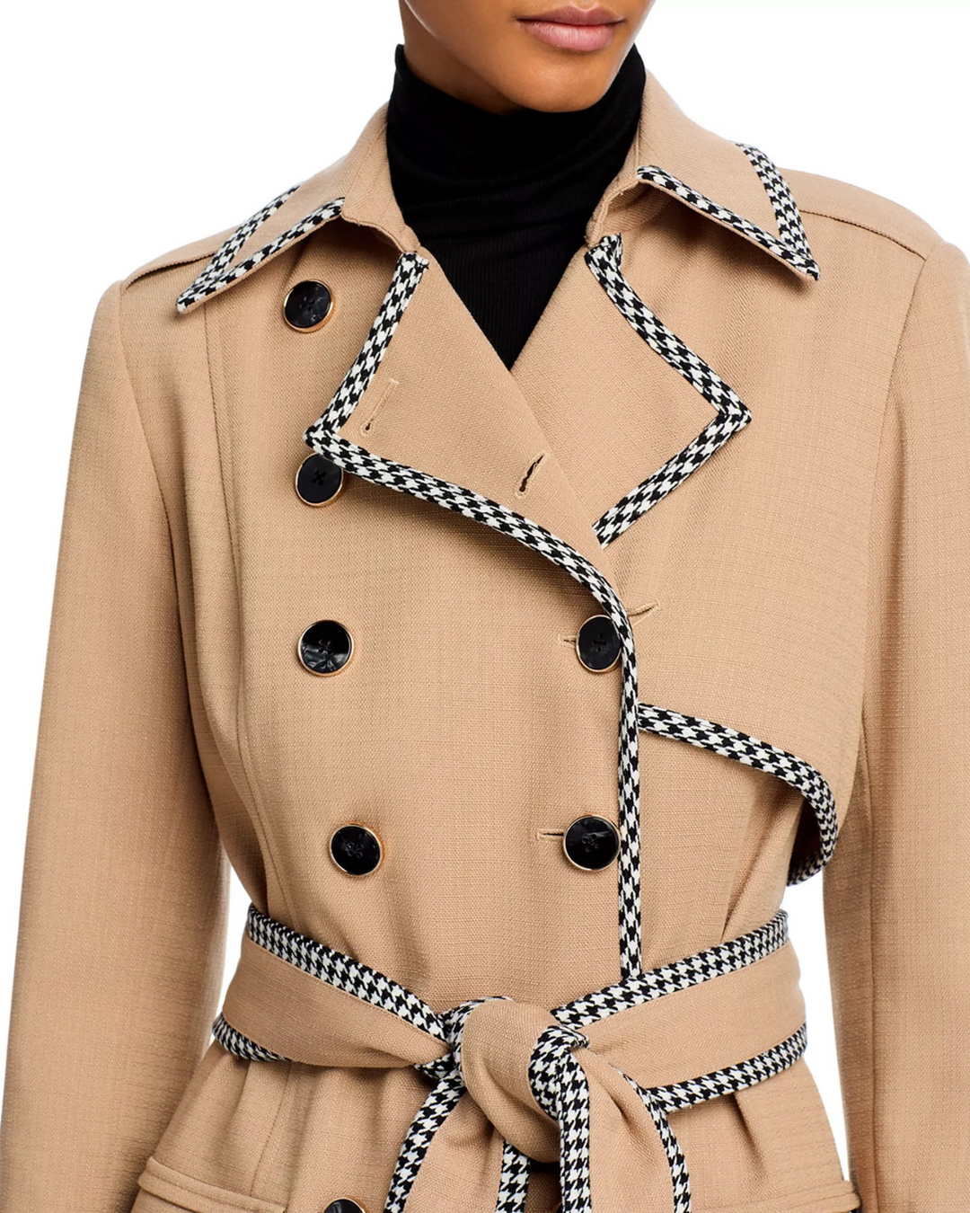 TOCCIN Aria Double Breasted Gabardine Coat MSRP $795