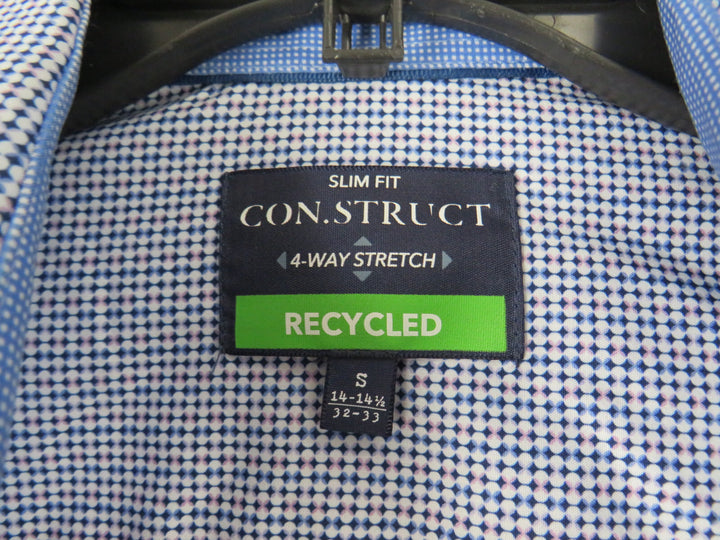 ConStruct Slim Fit Geo Performance Stretch Cooling Comfort Dress Shirt MSRP $69