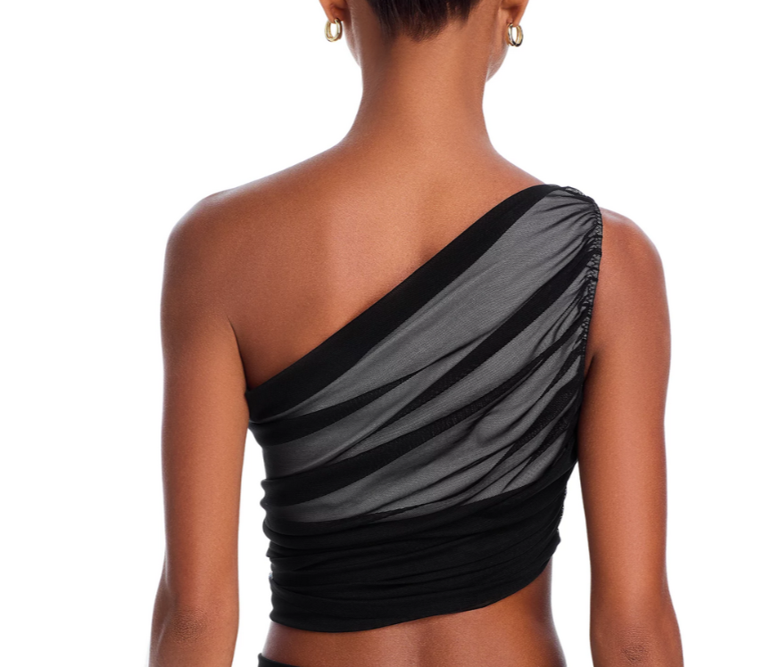 Norma Kamali Diana Asymmetric Bikini Top MSRP $145