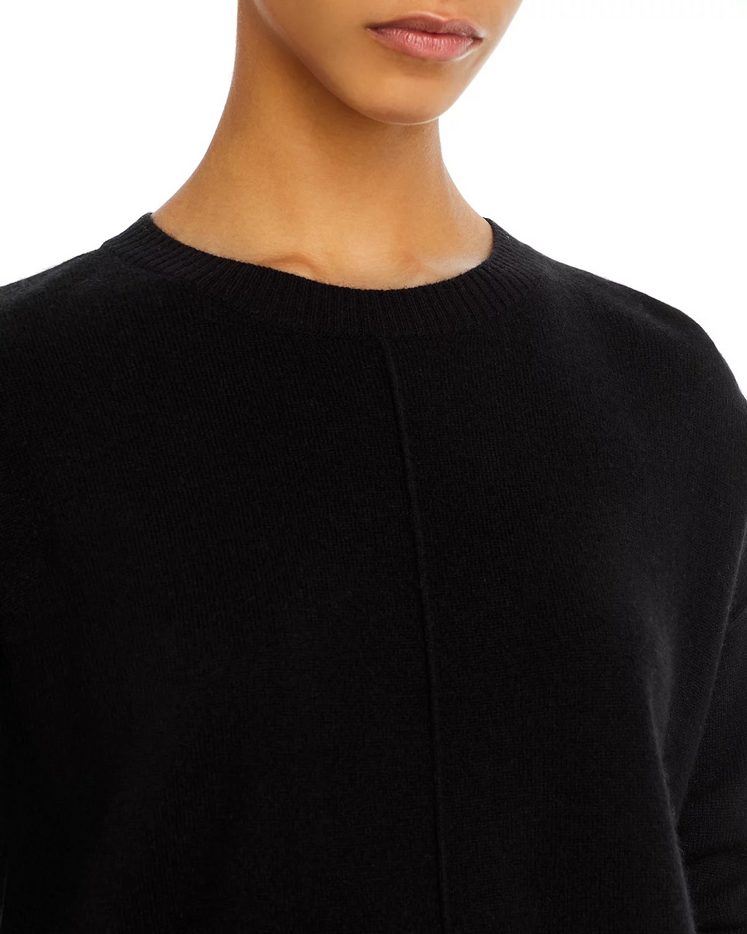 C by Bloomingdale's High/Low Cashmere Crewneck Sweater MSRP $188