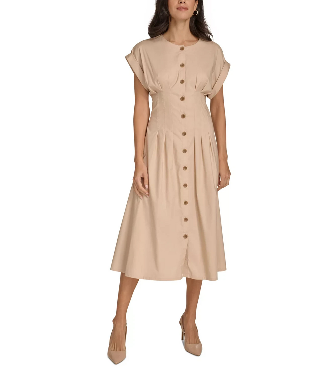 Calvin Klein Women's  Short-Sleeve Shirtdress MSRP $169