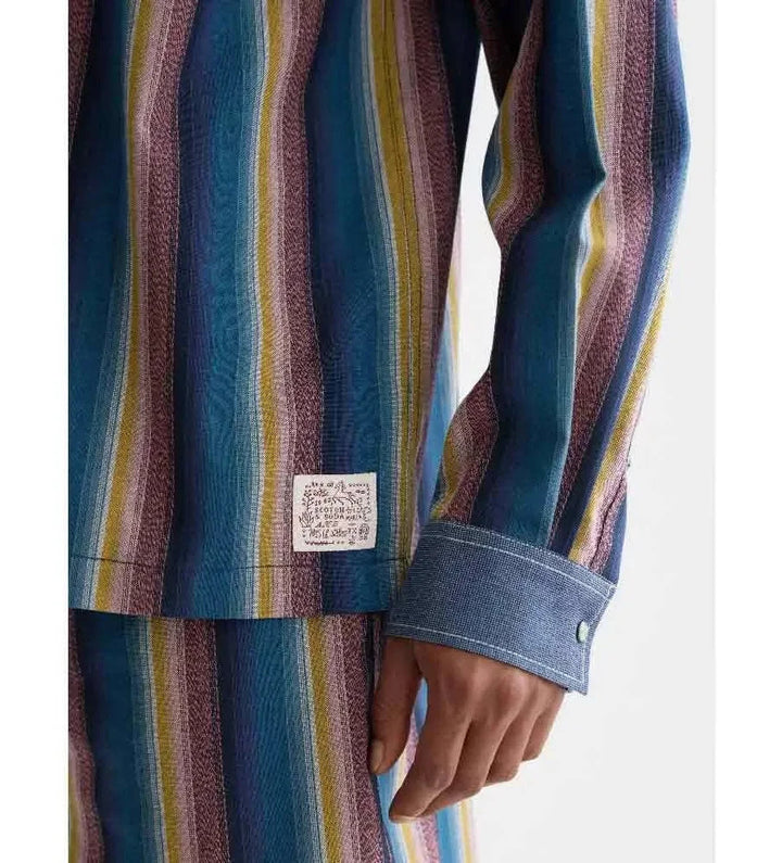Scotch & Soda Western Long Sleeve Snap Front Shirt MSRP $168