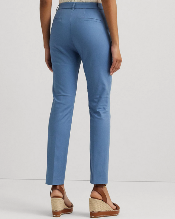 Lauren Ralph Lauren Double-Faced Stretch Cotton Pants MSRP $145